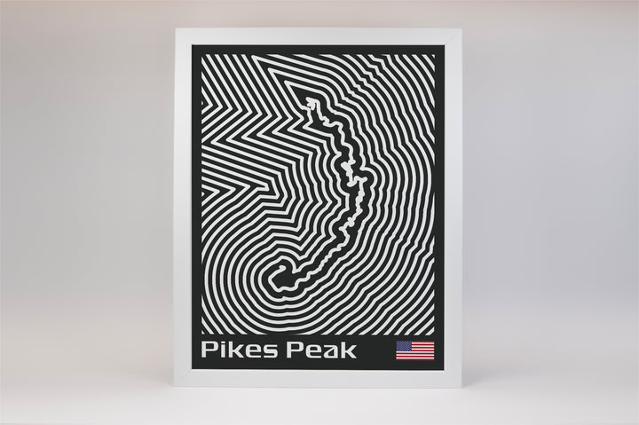 Pikes Peak International Hill Climb Poster – Line Series