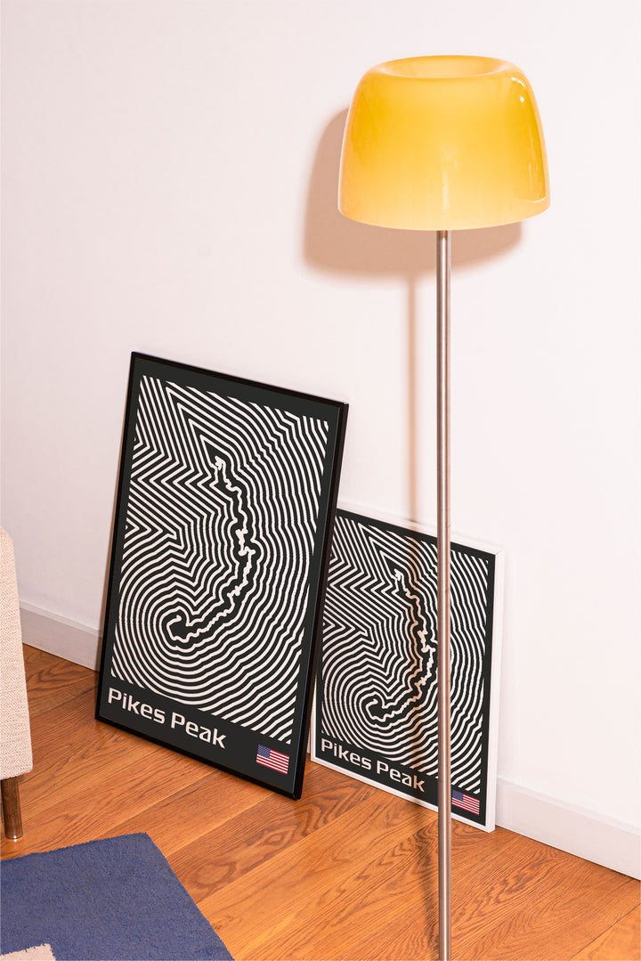 Pikes Peak International Hill Climb Poster – Line Series
