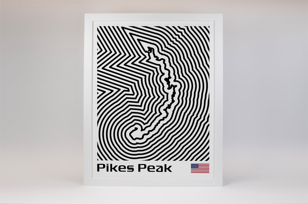 Pikes Peak International Hill Climb Poster – Line Series