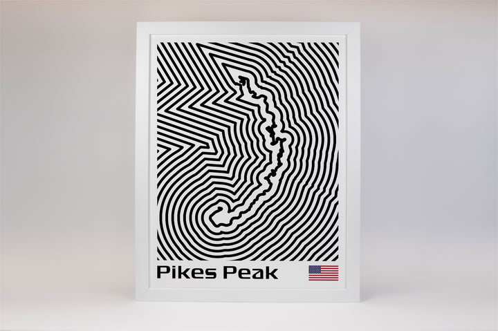 Pikes Peak International Hill Climb Poster – Line Series