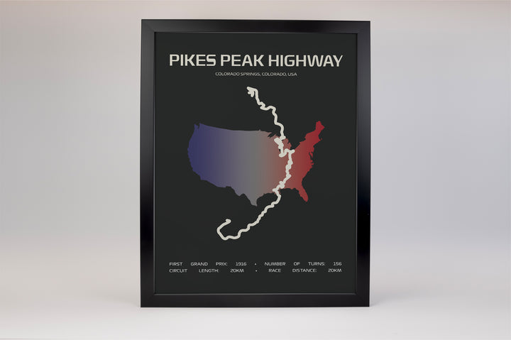 Pikes Peak International Hill Climb Poster – Minimal Series