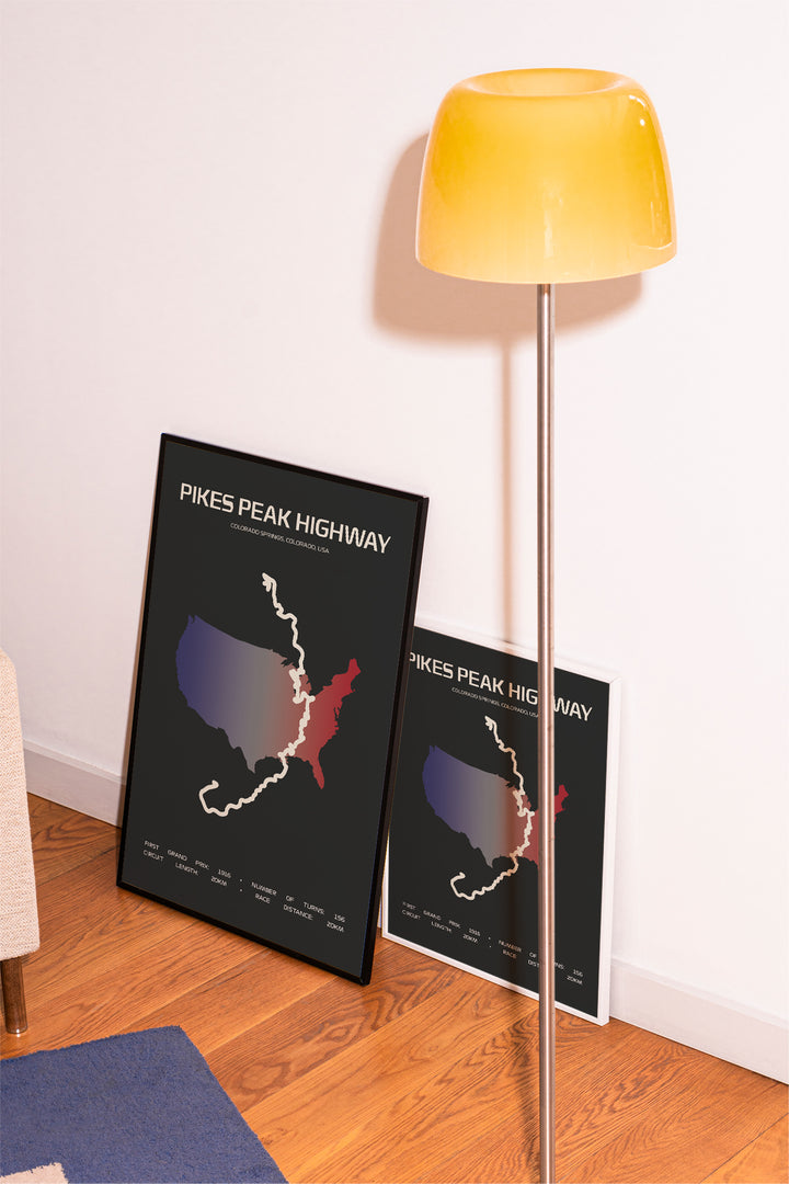 Pikes Peak International Hill Climb Poster – Minimal Series