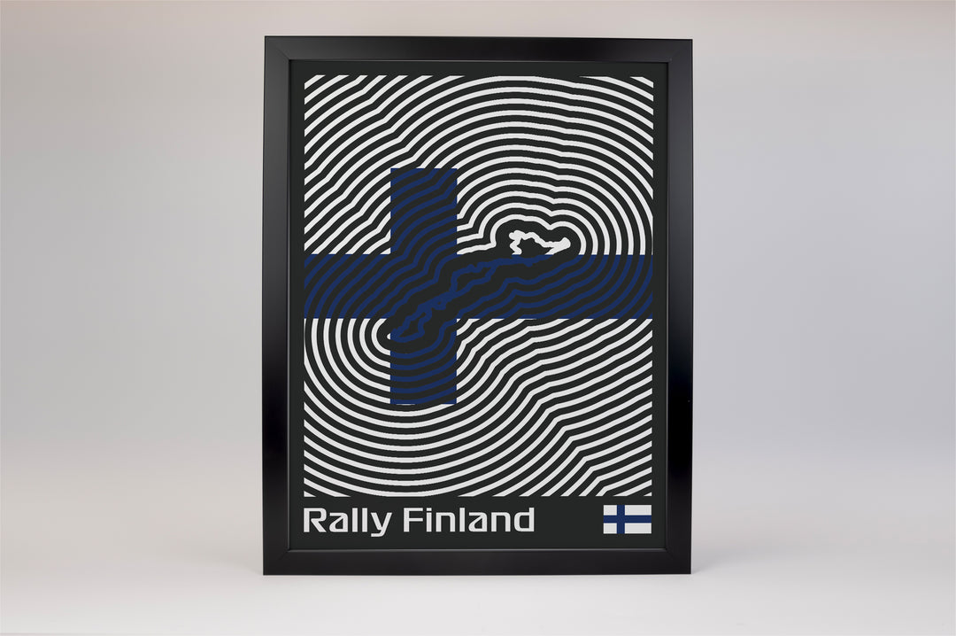 Rally Finland Poster – Line Series