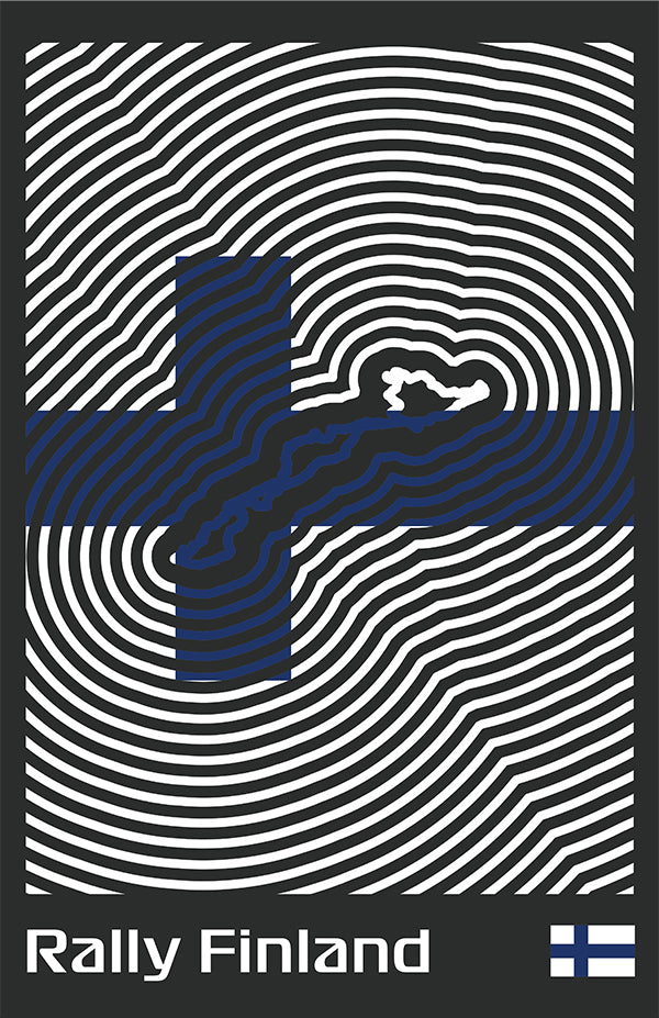 Rally Finland Poster – Line Series
