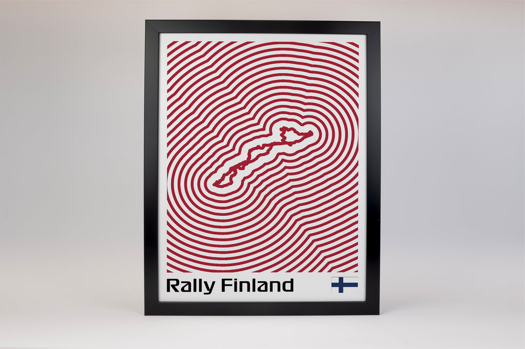 Rally Finland Poster – Line Series