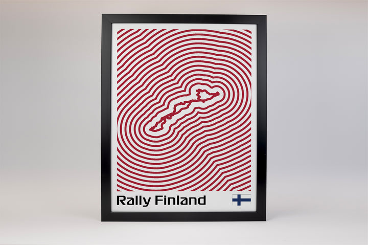 Rally Finland Poster – Line Series