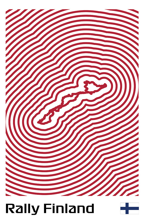Rally Finland Poster – Line Series
