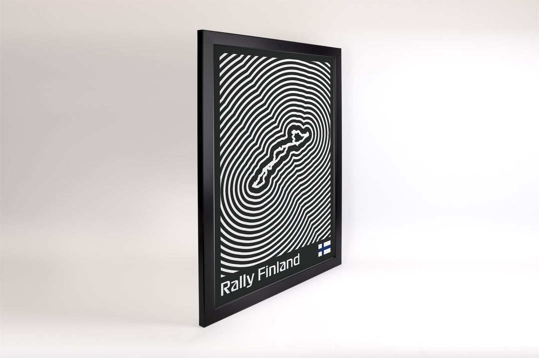 Rally Finland Poster – Line Series