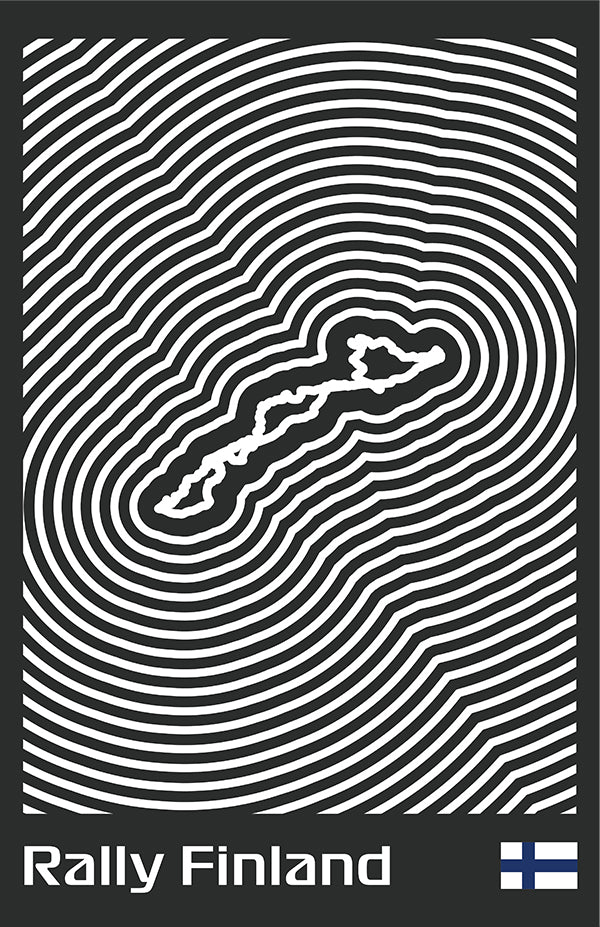 Rally Finland Poster – Line Series