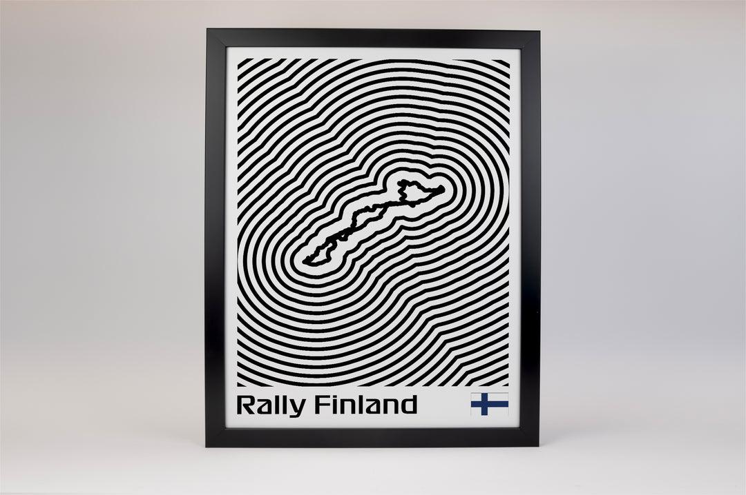 Rally Finland Poster – Line Series