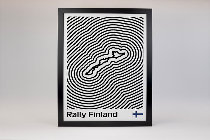 Rally Finland Poster – Line Series