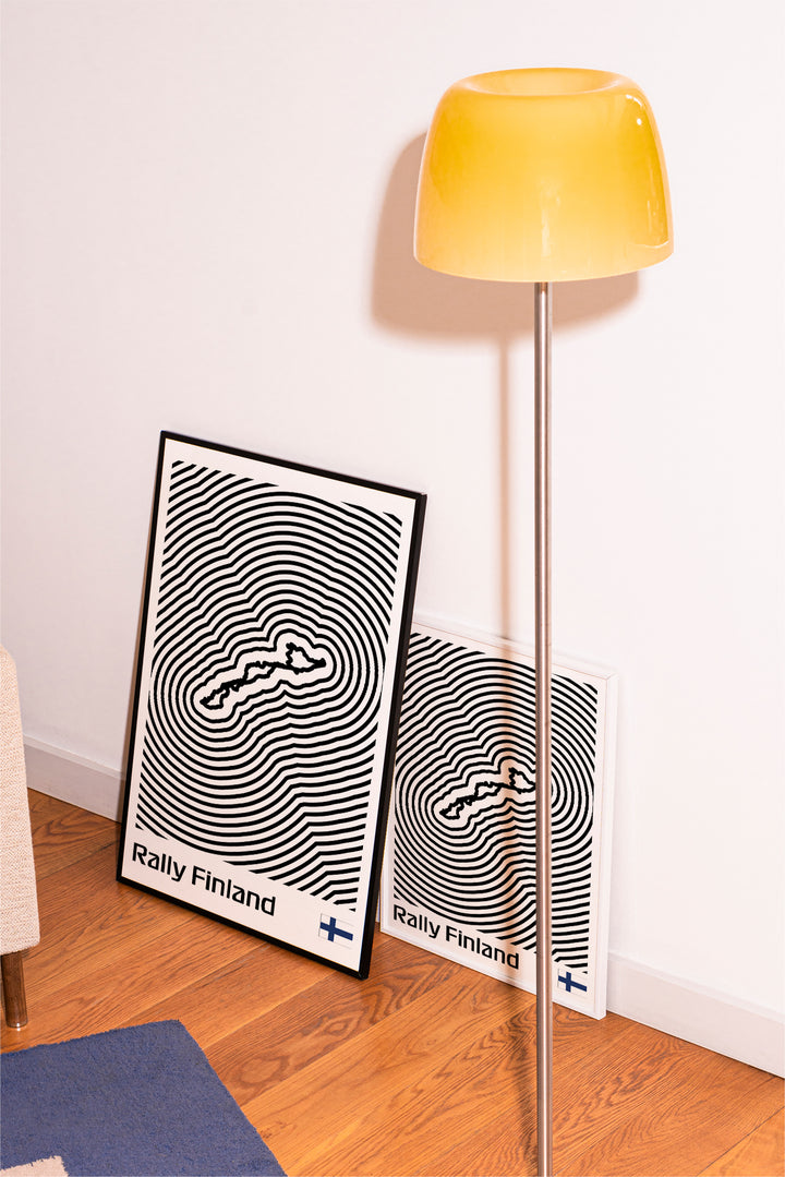 Rally Finland Poster – Line Series