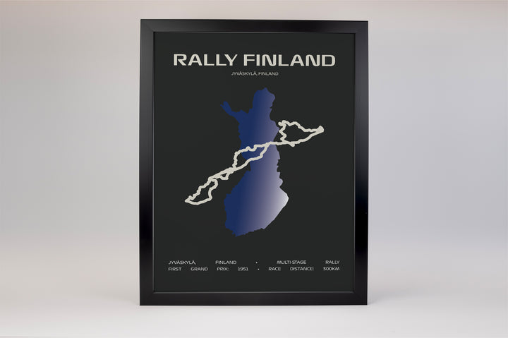 Rally Finland Poster – Minimal Series