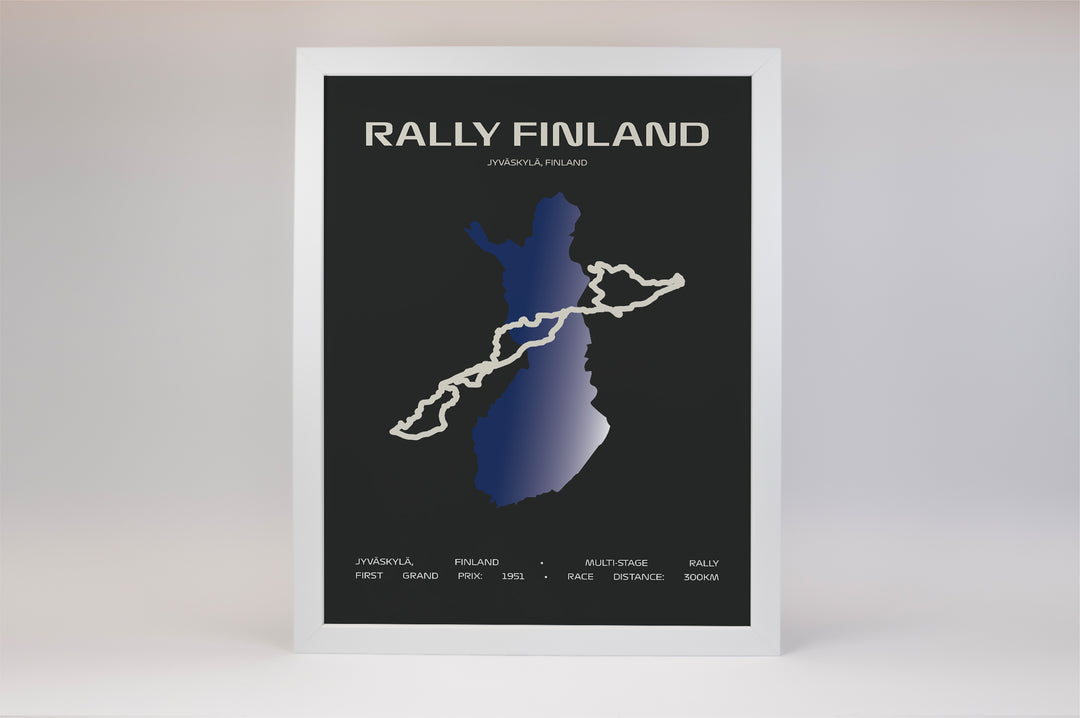 Rally Finland Poster – Minimal Series