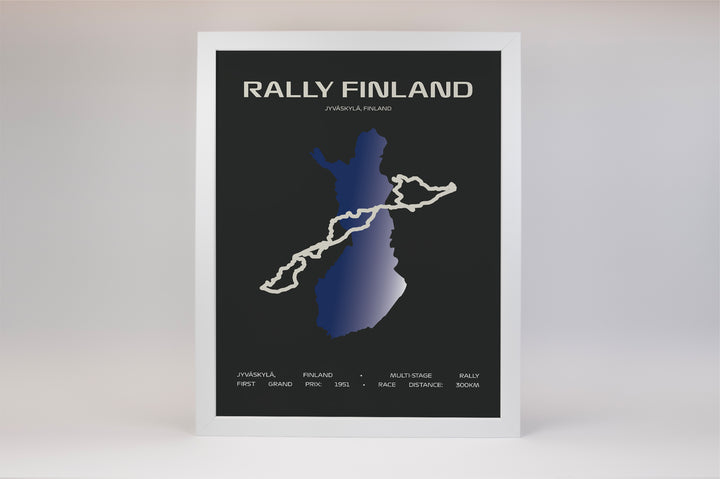 Rally Finland Poster – Minimal Series