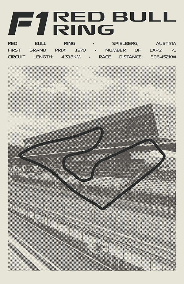 Red Bull Ring Poster – Picture Series