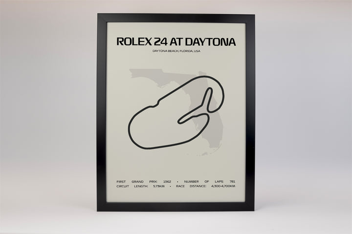 Rolex 24 at Daytona Poster – Minimal Series