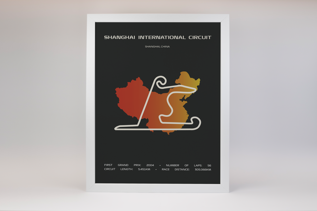 Shanghai International Circuit Poster – Minimal Series