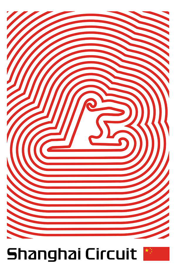 Shanghai International Circuit Poster – Line Series