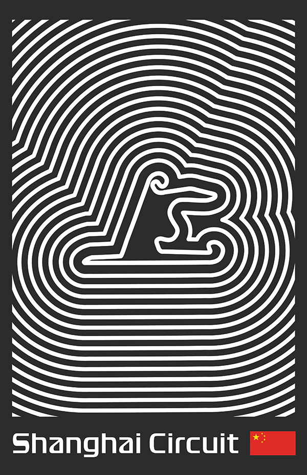 Shanghai International Circuit Poster – Line Series
