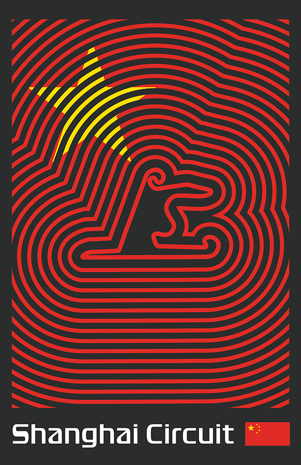 Shanghai International Circuit Poster – Line Series