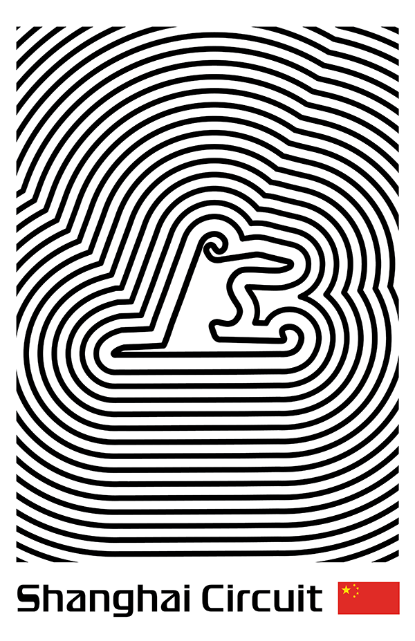 Shanghai International Circuit Poster – Line Series