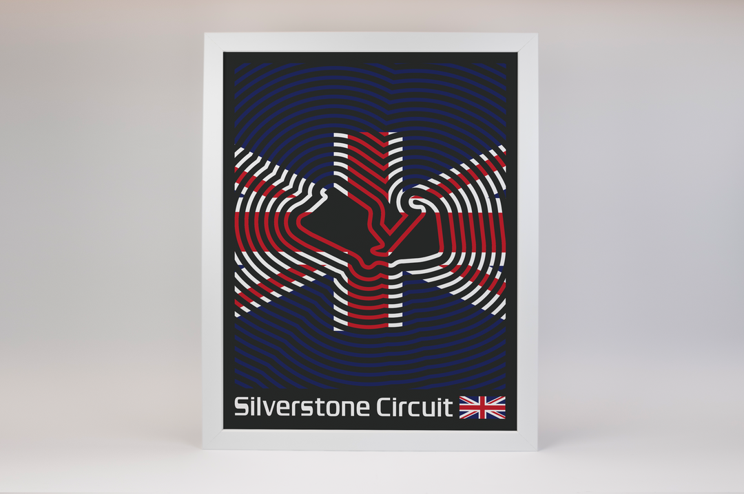 Silverstone Circuit Poster – Line Series