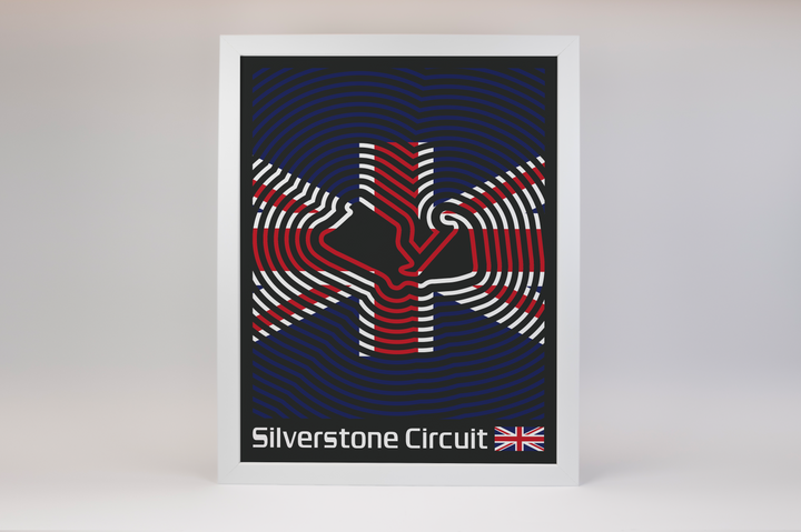 Silverstone Circuit Poster – Line Series
