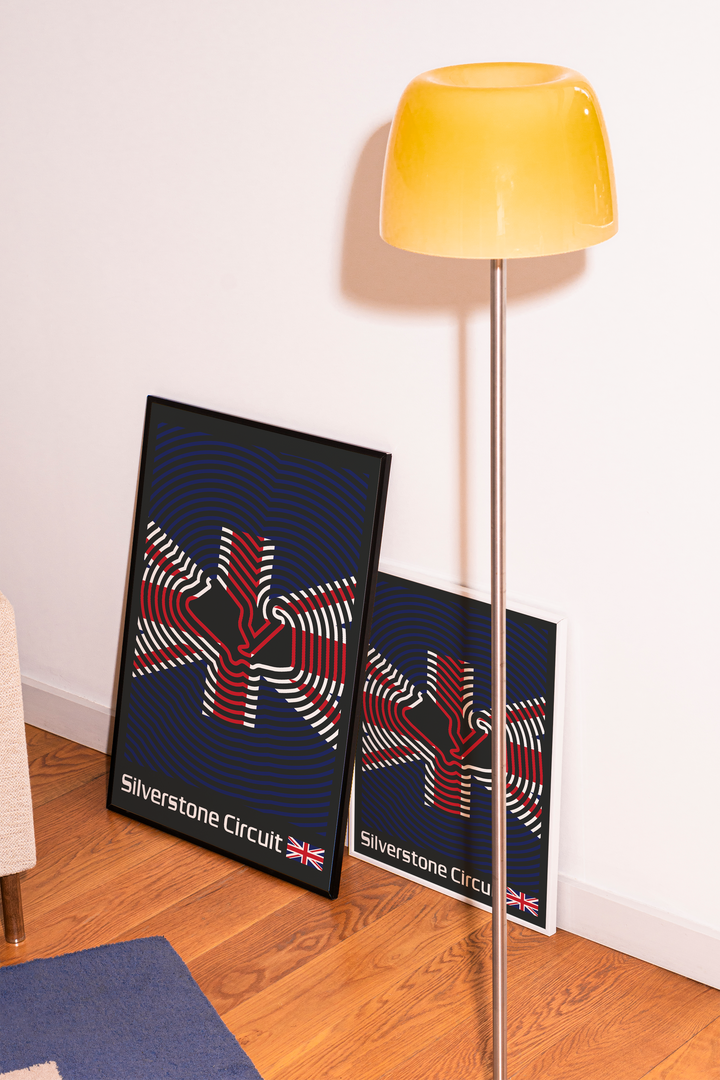 Silverstone Circuit Poster – Line Series
