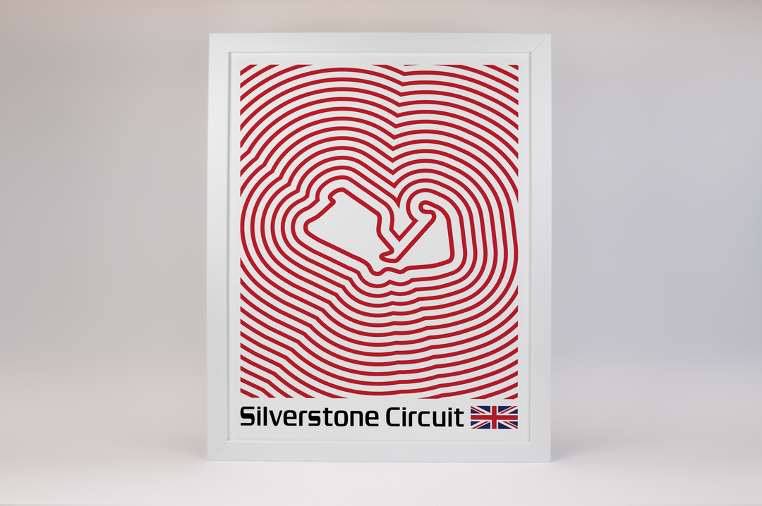 Silverstone Circuit Poster – Line Series