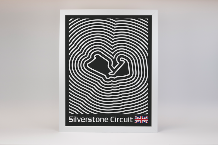 Silverstone Circuit Poster – Line Series