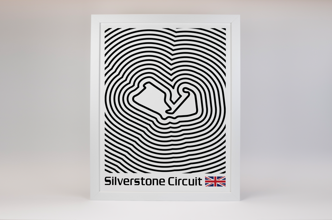 Silverstone Circuit Poster – Line Series