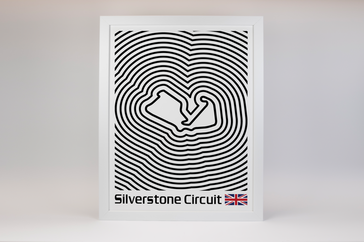 Silverstone Circuit Poster – Line Series