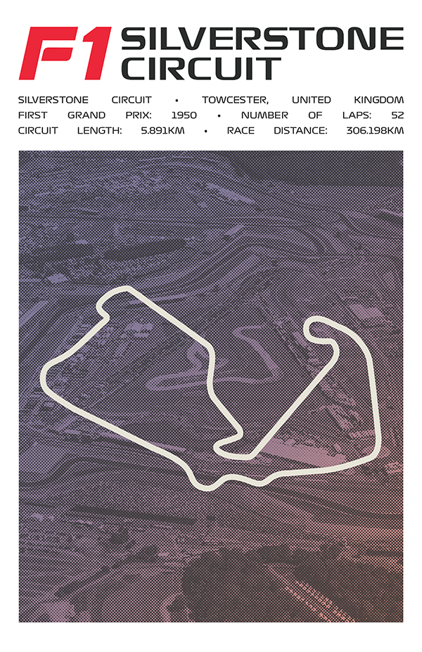 Silverstone Circuit Poster – Picture Series