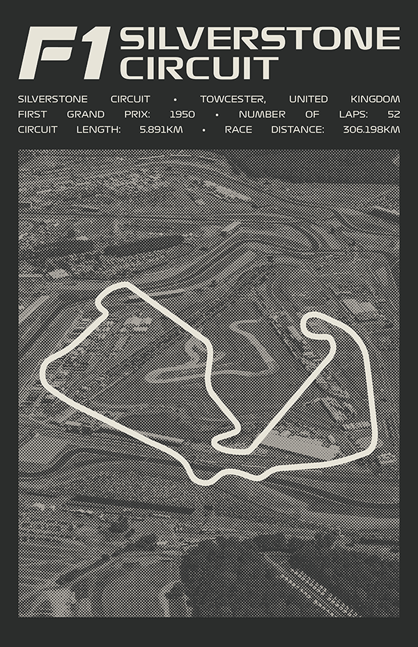 Silverstone Circuit Poster – Picture Series