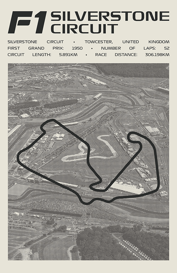 Silverstone Circuit Poster – Picture Series