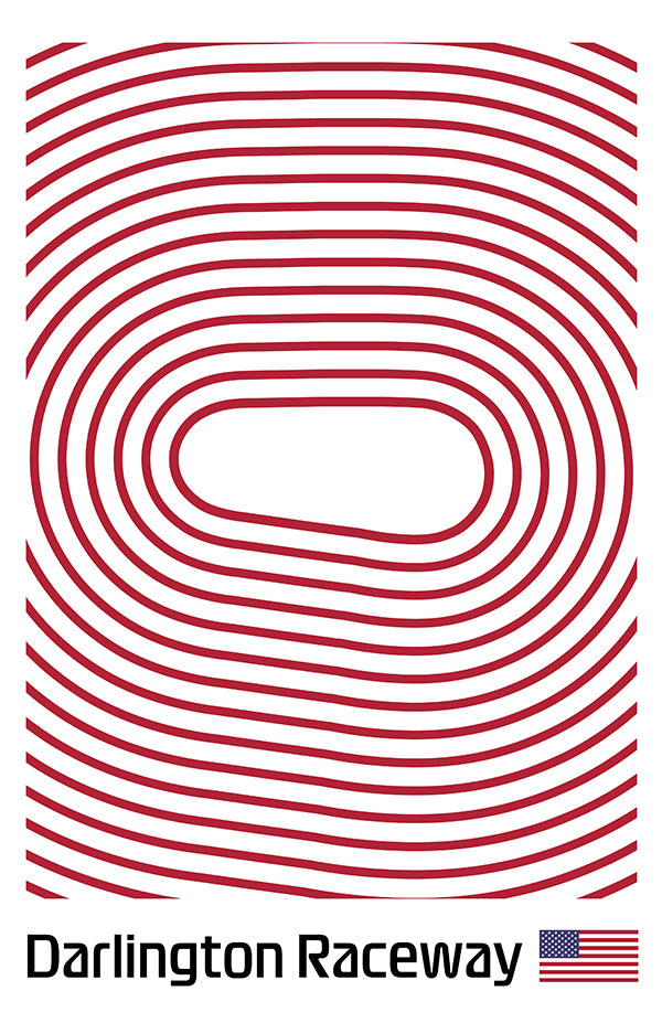 Southern 500 (Darlington) Poster – Line Series