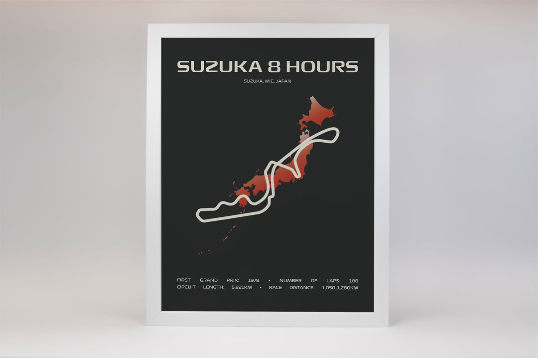 Suzuka 8 Hours Poster – Minimal Series