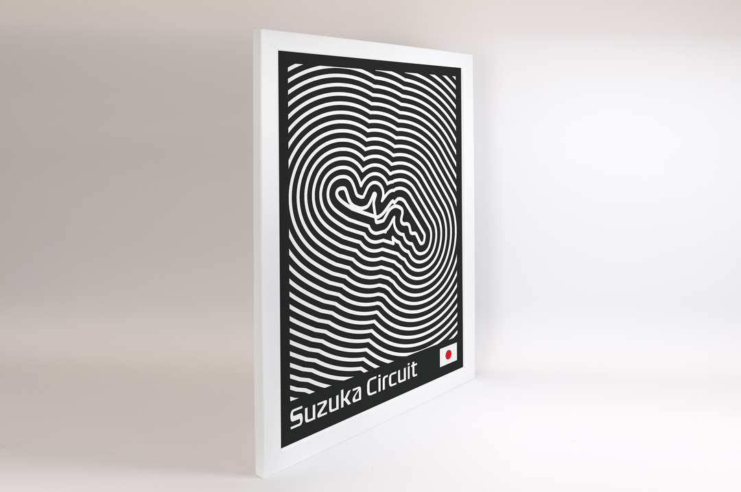 Suzuka Circuit Poster – Line Series