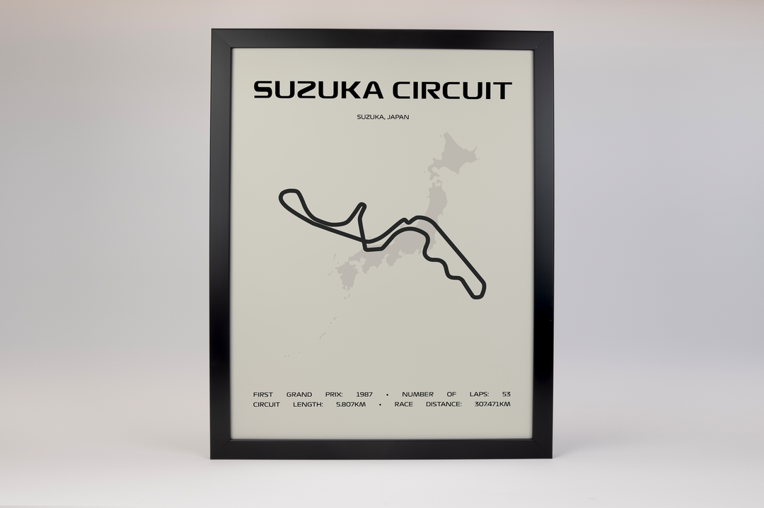 Suzuka Circuit Poster – Minimal Series