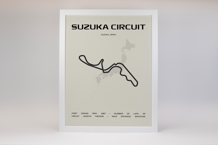 Suzuka Circuit Poster – Minimal Series
