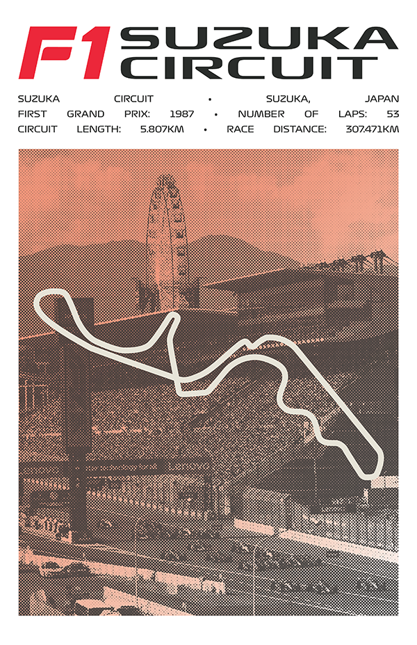 Suzuka Circuit Poster – Picture Series