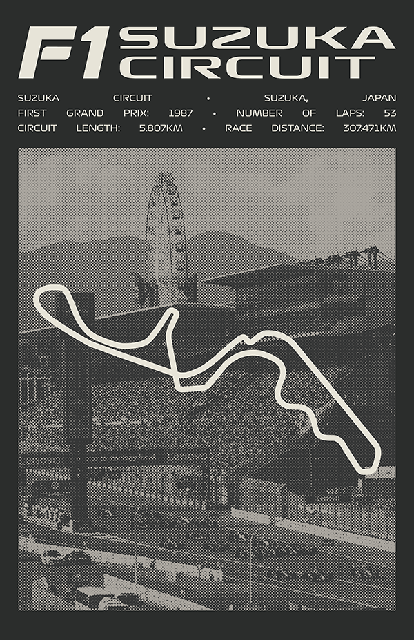 Suzuka Circuit Poster – Picture Series