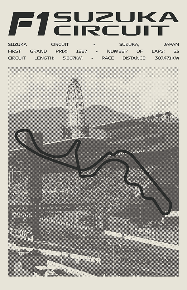 Suzuka Circuit Poster – Picture Series