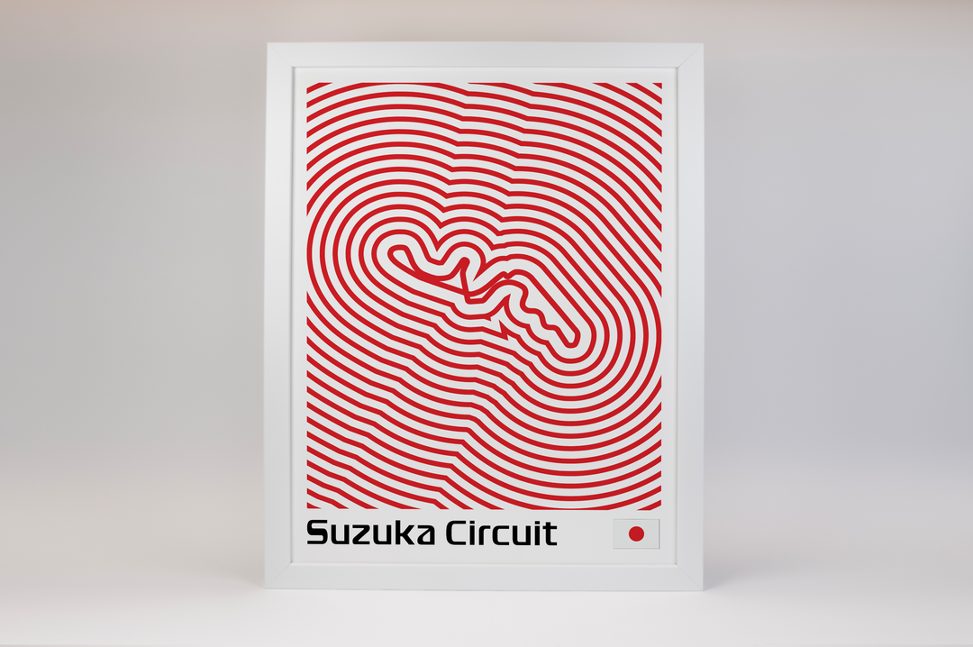Suzuka Circuit Poster – Line Series