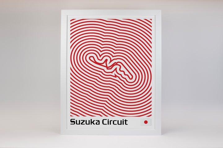 Suzuka Circuit Poster – Line Series