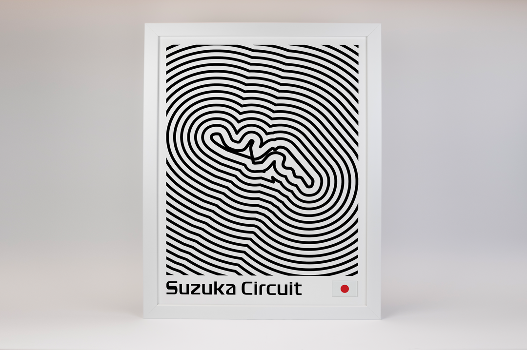 Suzuka Circuit Poster – Line Series