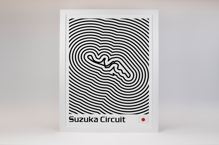 Suzuka Circuit Poster – Line Series