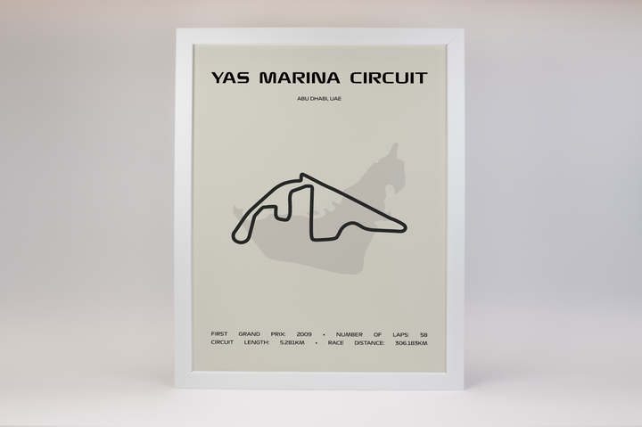 Yas Marina Circuit Poster – Minimal Series