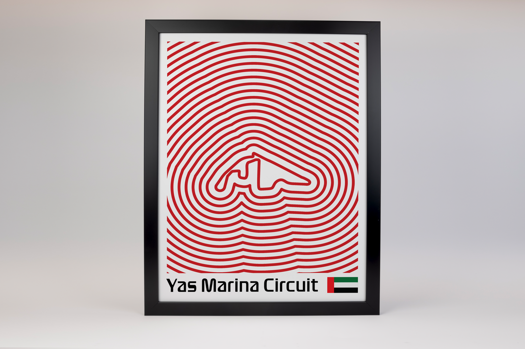 Yas Marina Circuit Poster – Line Series